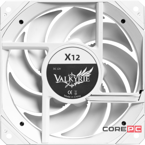 Вентилятор для корпуса Valkyrie X12 ARGB White (HW X12E-W)