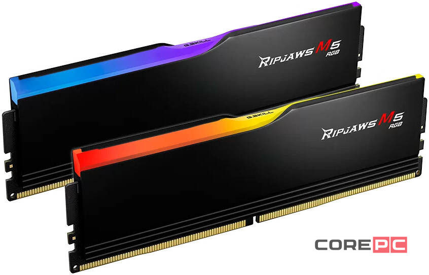 Оперативная память 64 Gb 6000 MHz G.Skill RIPJAWS M5 RGB Black (F5-6000J3238G32GX2-RM5RK)