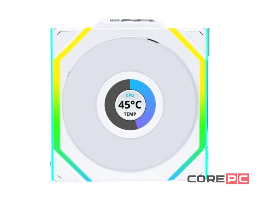 Вентилятор для корпуса Lian Li UNI FAN SL WIRELESS LCD 120 Reverse Blade ARGB White 12RSLLCD1W1W (G99.12RSLLCD1W1W.R0)