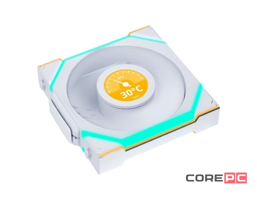 Вентилятор для корпуса Lian Li UNI FAN SL WIRELESS LCD 120 Reverse Blade ARGB White 12RSLLCD1W1W (G99.12RSLLCD1W1W.R0)