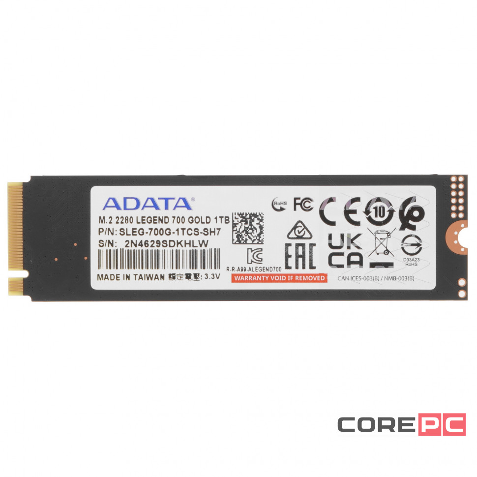 Твердотельный накопитель ADATA XPG 1000 Gb LEGEND 700 SLEG-700G-1TCS-SH7