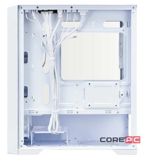 Компьютерный корпус 1STPLAYER TRILOBITE T4-G GLASS FRGB White (T4-G-WH-4F1-W)