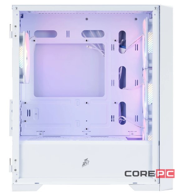 Компьютерный корпус 1STPLAYER TRILOBITE T4-G GLASS FRGB White (T4-G-WH-4F1-W)