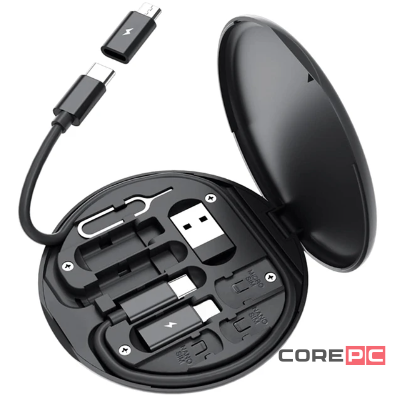 Беспроводное зарядное устройство Remax RP-W80 Wanbao II Series с боксом для хранения (черный)