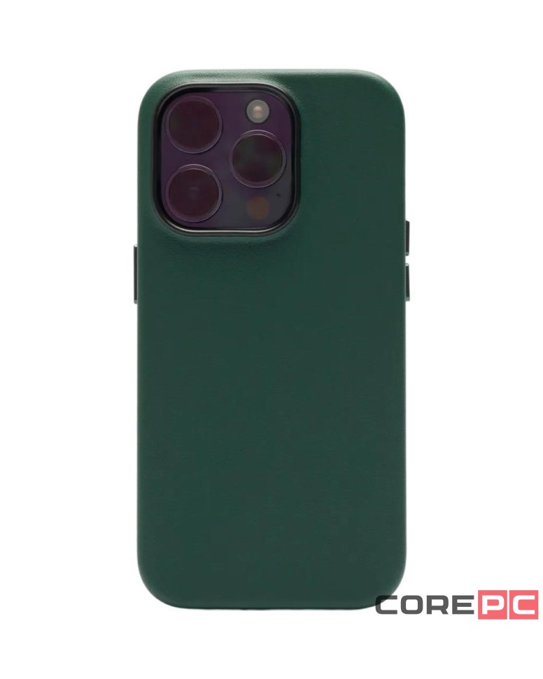 Накладка для i-Phone 15 Pro K-Doo Mag Noble кожаная зеленая