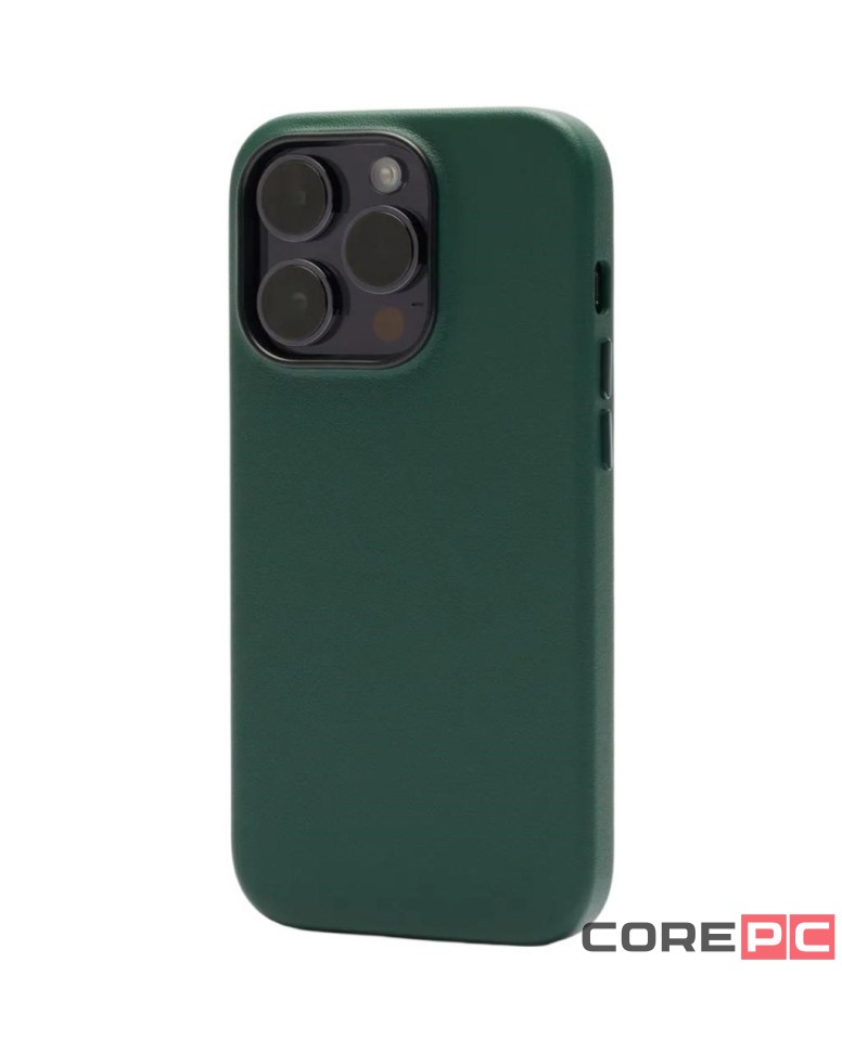 Накладка для i-Phone 15 Pro K-Doo Mag Noble кожаная зеленая