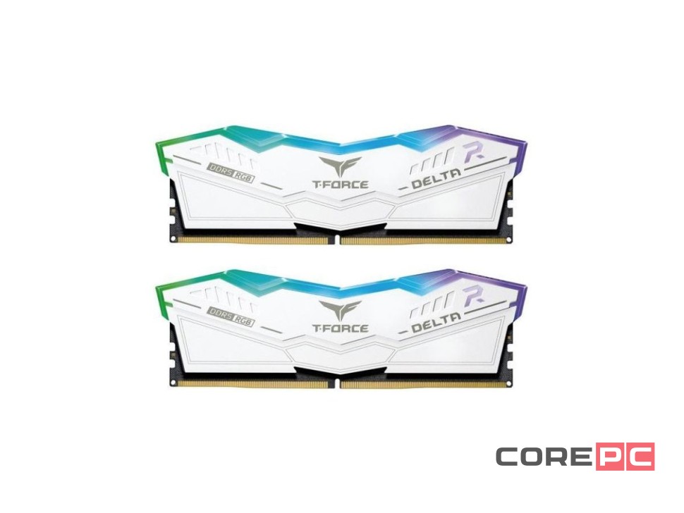 Оперативная память 32 Gb 7200 MHz Team Group T-FORCE DELTA RGB White (FF4D532G7200HC34ADC01)
