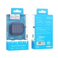 Силиконовый чехол для AirPods 3 Hoco WB22 синий