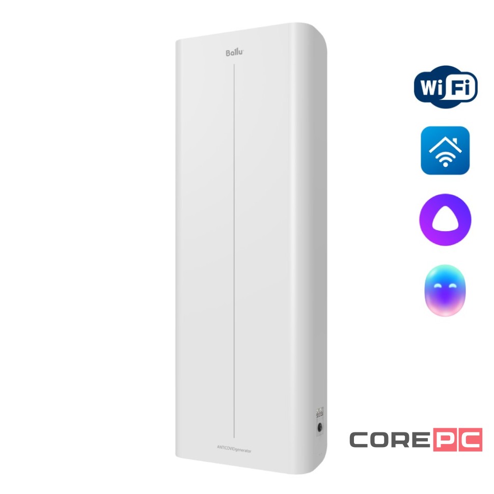 Бактерицидный рециркулятор Ballu RDU-200D WiFi ANTICOVIDgenerator, white