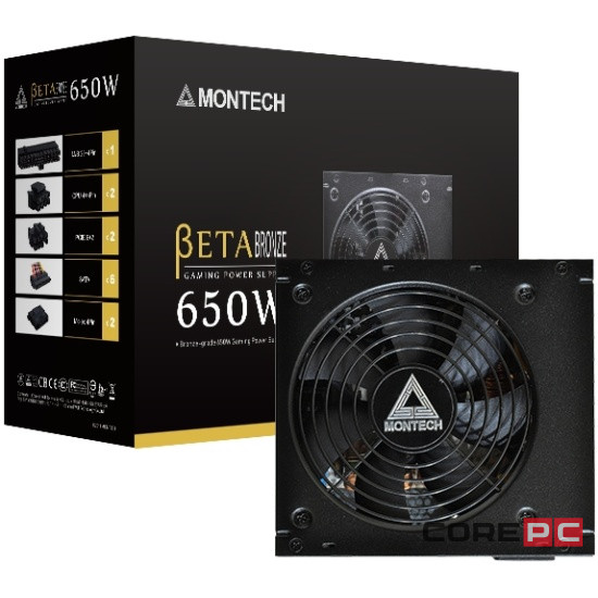 Блок питания Montech 650W BETA Black (BETA650)