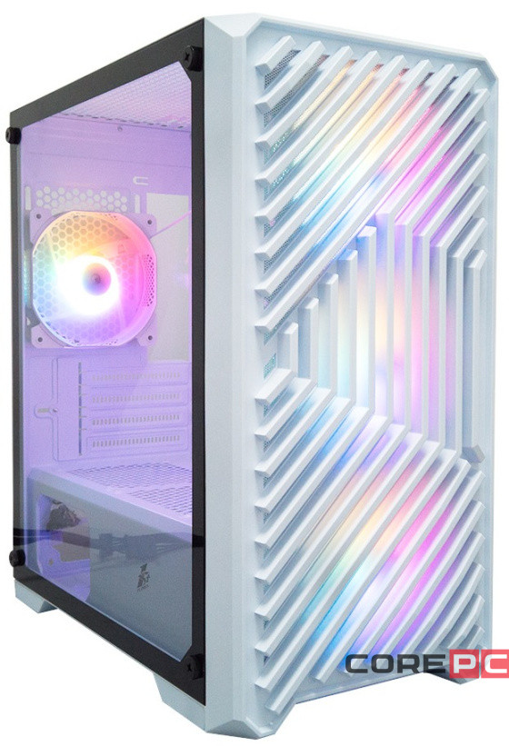 Компьютерный корпус 1STPLAYER TRILOBITE T5 ARGB White (T5-WH-4F7-W)