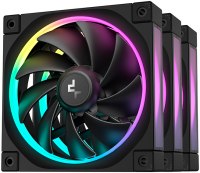 Комплект вентиляторов для корпуса Deepcool ARGB Black (FL12-3 IN 1)