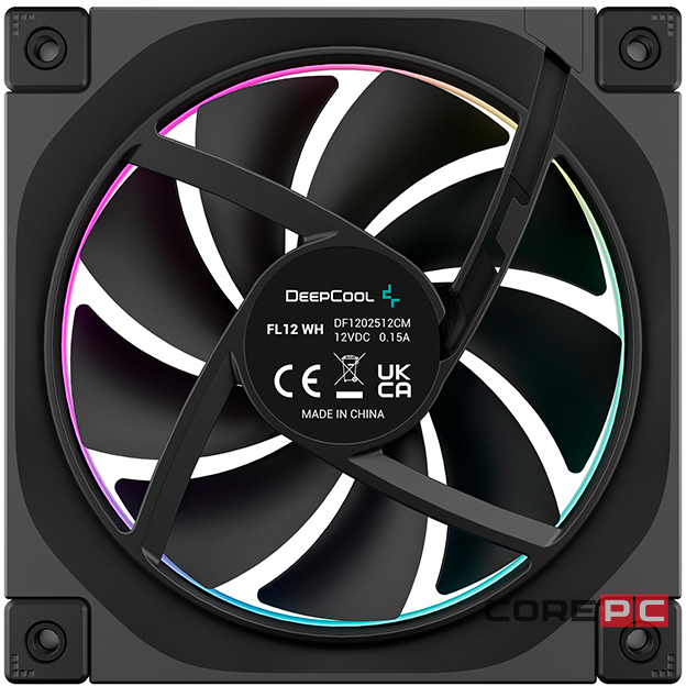 Комплект вентиляторов для корпуса Deepcool ARGB Black (FL12-3 IN 1)
