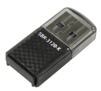 Картридер Smartbuy 3120, USB 3.0 - MicroSD, черный (SBR-3120-K)