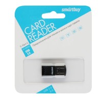 Картридер Smartbuy 3120, USB 3.0 - MicroSD, черный (SBR-3120-K)