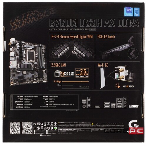 Материнская плата Gigabyte B760M DS3H AX DDR4