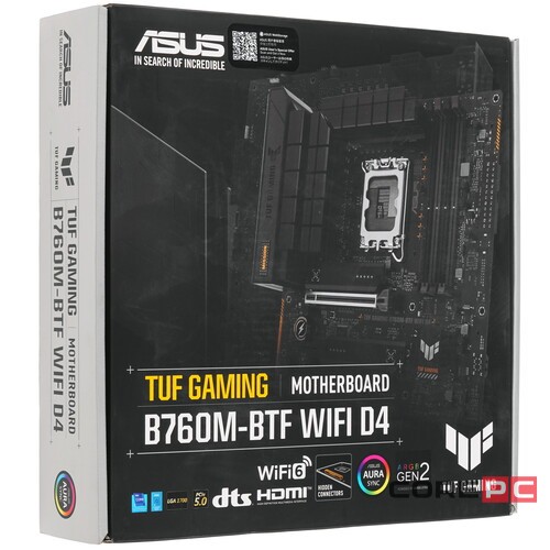 Материнская плата ASUS TUF GAMING B760M-BTF WIFI D4 (90MB1E50-M0EAY0)