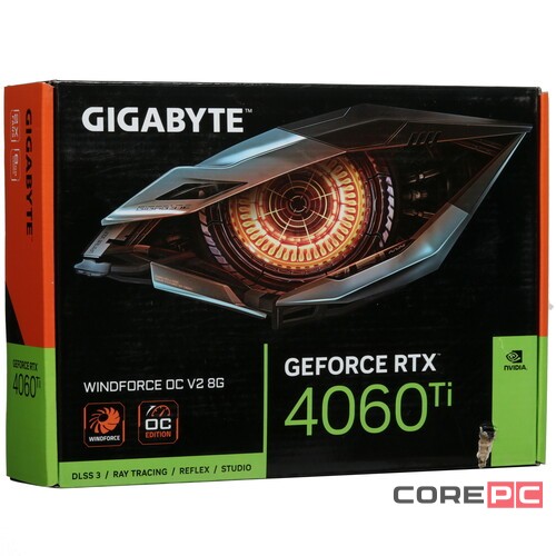 Видеокарта Gigabyte (GV-N406TWF2OCV2-8GD) GeForce RTX 4060 Ti 8GB WINDFORCE OC V2