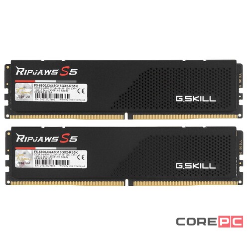 Оперативная память 32 Gb 6800 MHz G.Skill RIPJAWS S5 Black (F5-6800J3445G16GX2-RS5K)
