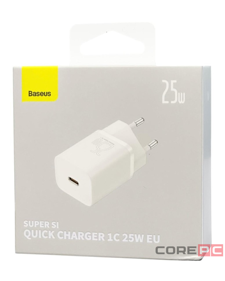 Сетевое зар. устр. Baseus Super Si 1C 3A 25W (CCSP020102) белое