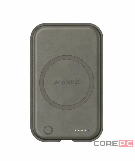 Powerbank с беспроводной зарядкой MagSafe Maxco MP26 5000mAh 15W серый