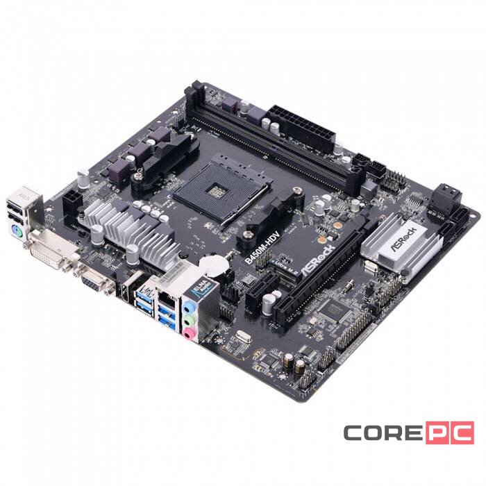 Материнская плата ASRock B450M-HDV R4.0