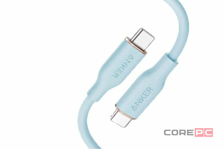 Usb Кабель-зарядка Type-C на Type-C Anker (A8553P63) 240W 1.8м бирюзовый