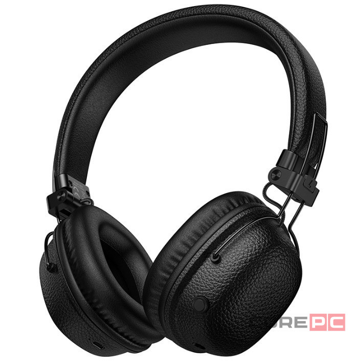 Стереонаушники Bluetooth полноразмерные Hoco W64 черные