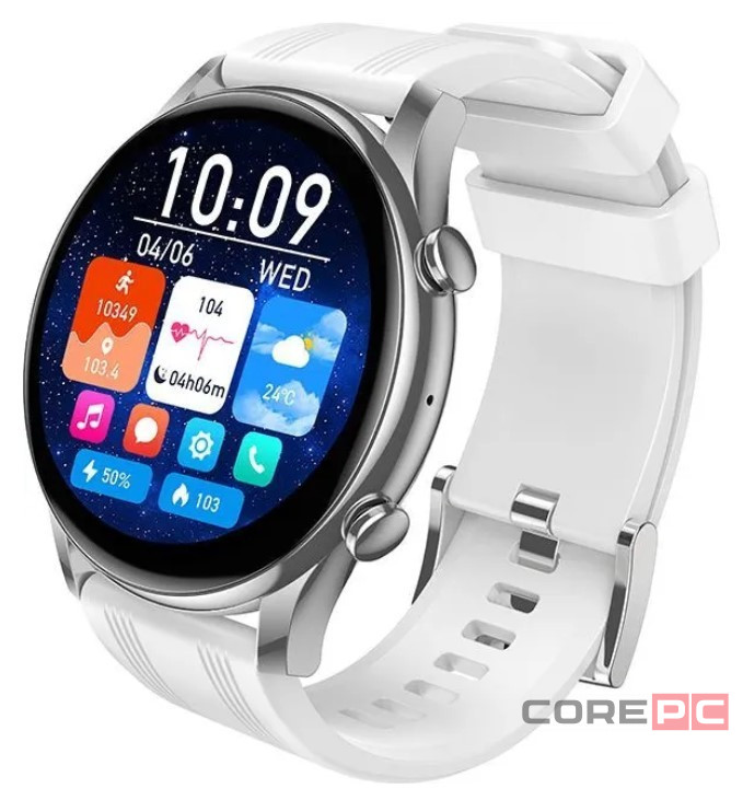 Смарт-часы Hoco Y38 Smart Watch Amoled Screen 1.43"/IP67/BT5.3 белые