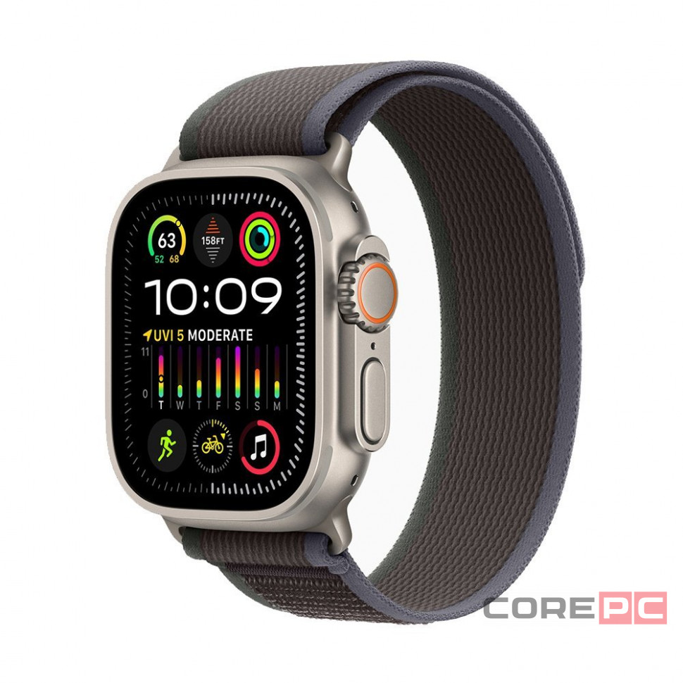 Apple Watch Ultra 2 49 mm Titanium Case Blue/Black Trail Loop (M/L)