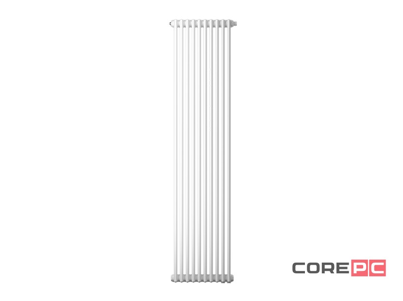 Радиатор трубчатый Zehnder Charleston 2200, 10 сек.1/2 ниж.подк. RAL9016 (кроншт.в компл)