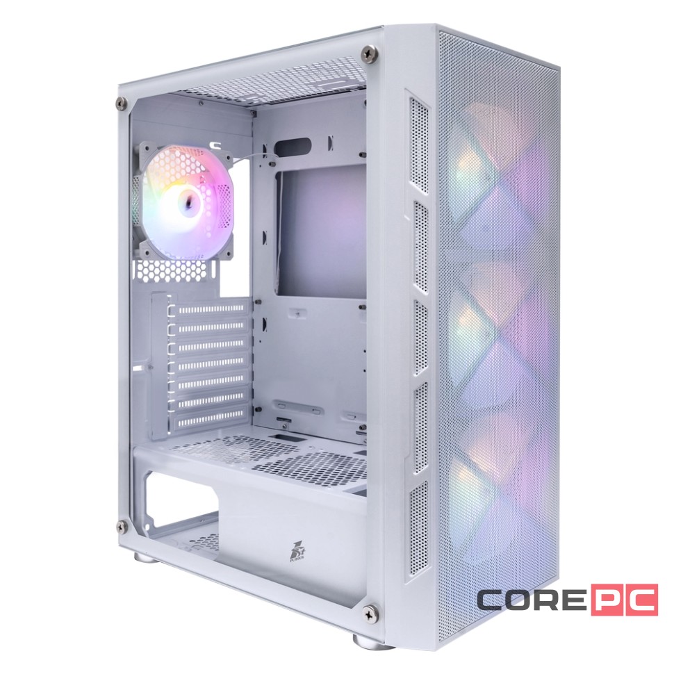 Компьютерный корпус 1STPLAYER FIREBASE XP LED White (XP-WH-4F1-W)