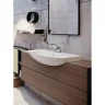 Раковина накладная мебельная Sanita luxe Бест-65 WB.FN/Best/65-C/WHT.G/S1, керамика, округлая, белый