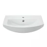 Раковина накладная мебельная Sanita luxe Бест-65 WB.FN/Best/65-C/WHT.G/S1, керамика, округлая, белый