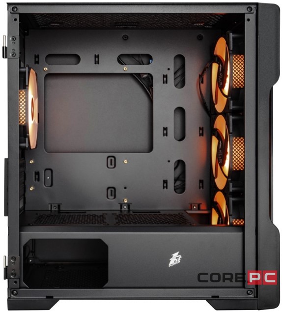 Компьютерный корпус 1STPLAYER TRILOBITE T4-G GLASS ARGB Black (T4-G-BK-4FS7)