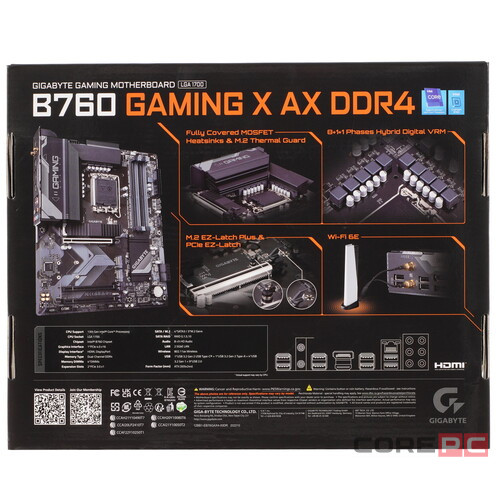 Материнская плата Gigabyte B760 GAMING X AX DDR4