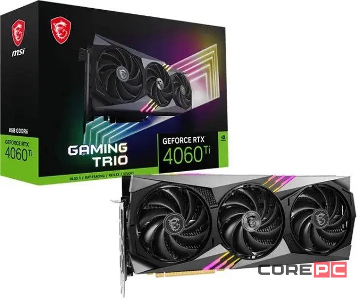 Видеокарта MSI (RTX 4060 Ti VENTUS 3X 16G OC) GeForce RTX 4060 Ti 16GB VENTUS 3X OC