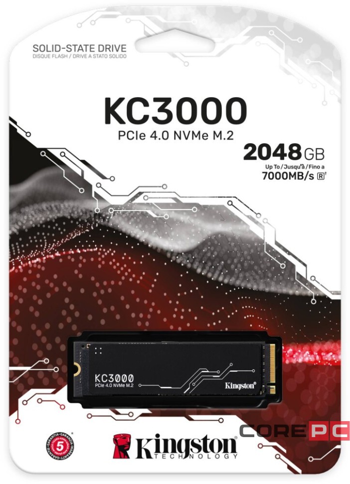 Твердотельный накопитель Kingston 2048 Gb KC3000 (SKC3000D/2048G)