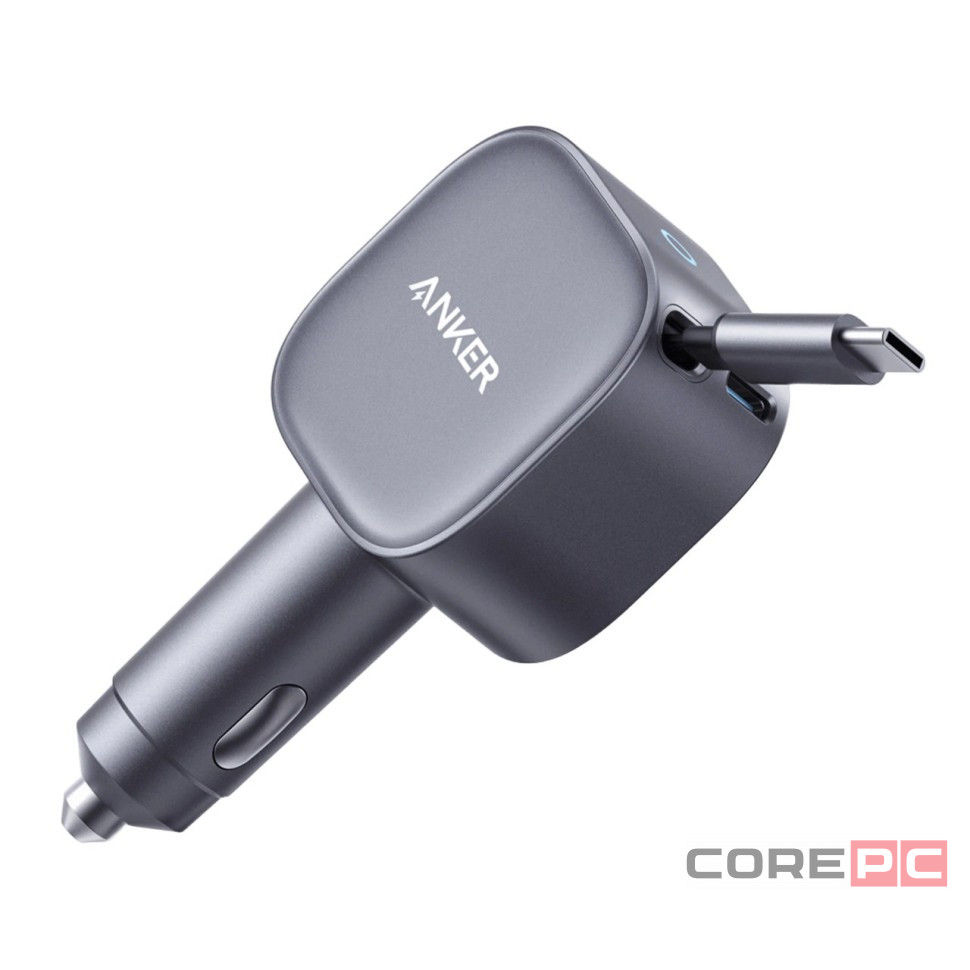 Автомобильное зар. устр. Anker Nano (A2738PA2) 75W с кабелем Type-C черное