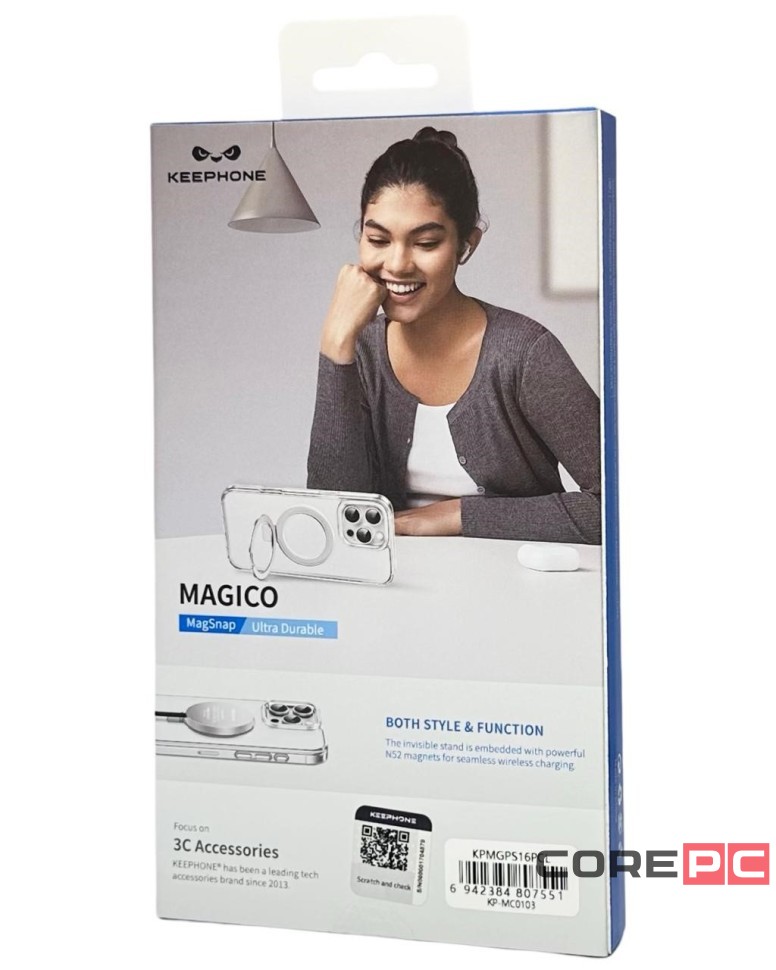Накладка для i-Phone 16 Pro Keephone Magico MagSnap прозрачный
