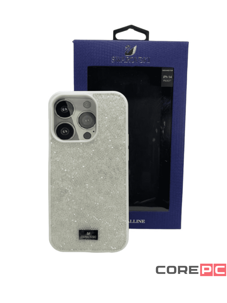 Накладка для i-Phone 14 Pro 6.1 Swarovski белый