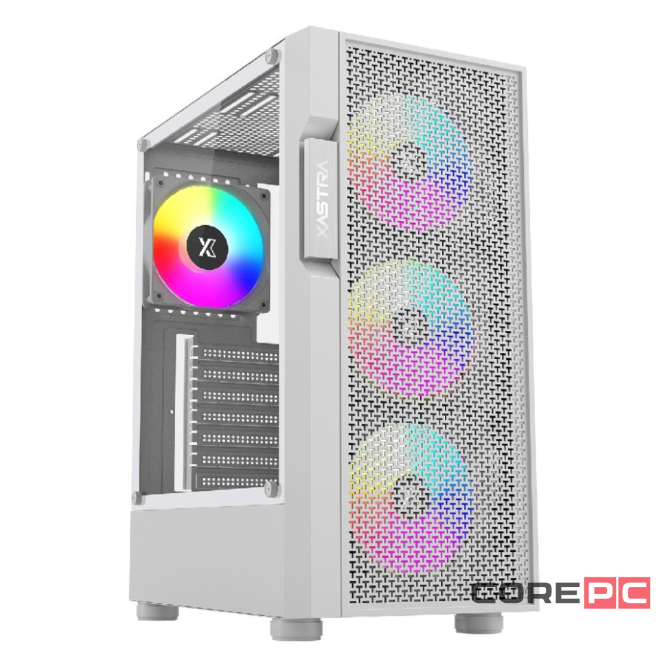 Компьютерный корпус XASTRA A302 4FRGB White (A302-WH-FC120FRGB-4F-GL)
