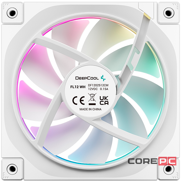 Комплект вентиляторов для корпуса Deepcool ARGB White (FL12 WH-3 IN 1)