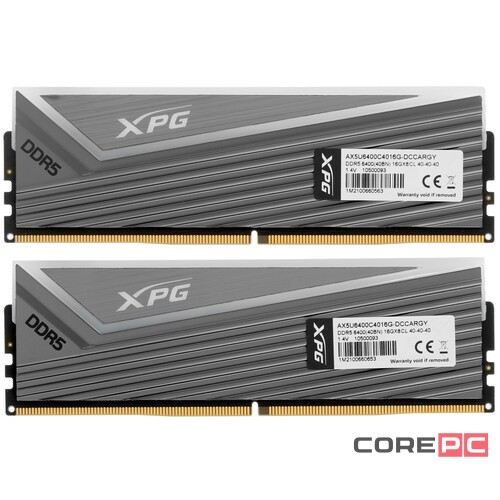 Оперативная память 32 Gb 6400 MHz ADATA XPG CASTER RGB (AX5U6400C4016G-DCCARGY)