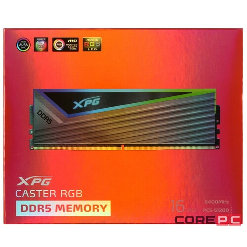 Оперативная память 32 Gb 6400 MHz ADATA XPG CASTER RGB (AX5U6400C4016G-DCCARGY)