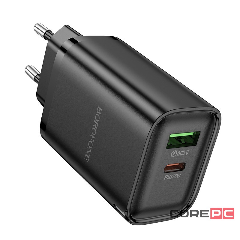 Сетевое зар. устр. Borofone BA87A 1USB/1C 65W черное