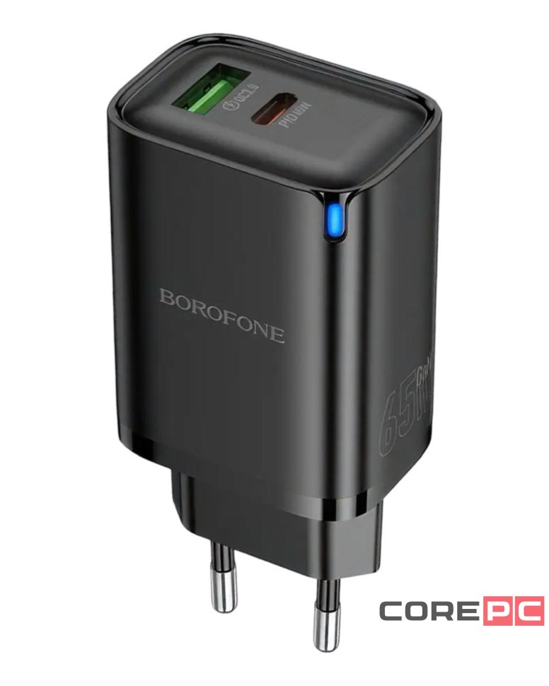 Сетевое зар. устр. Borofone BA87A 1USB/1C 65W черное