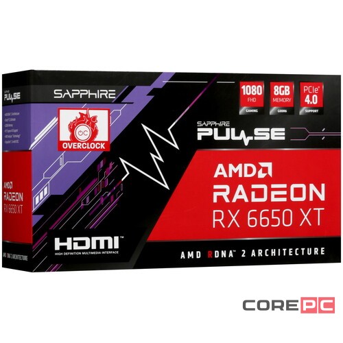 Видеокарта Sapphire (11319-07-20G) Radeon RX 6650 XT 8GB GAMING OC