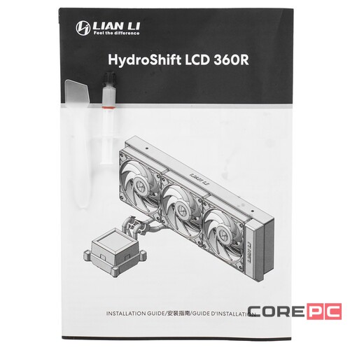 Система жидкостного охлаждения для процессора Lian Li HydroShift LCD 360R ARGB Black (G89.GHSLCD36RB.R0)