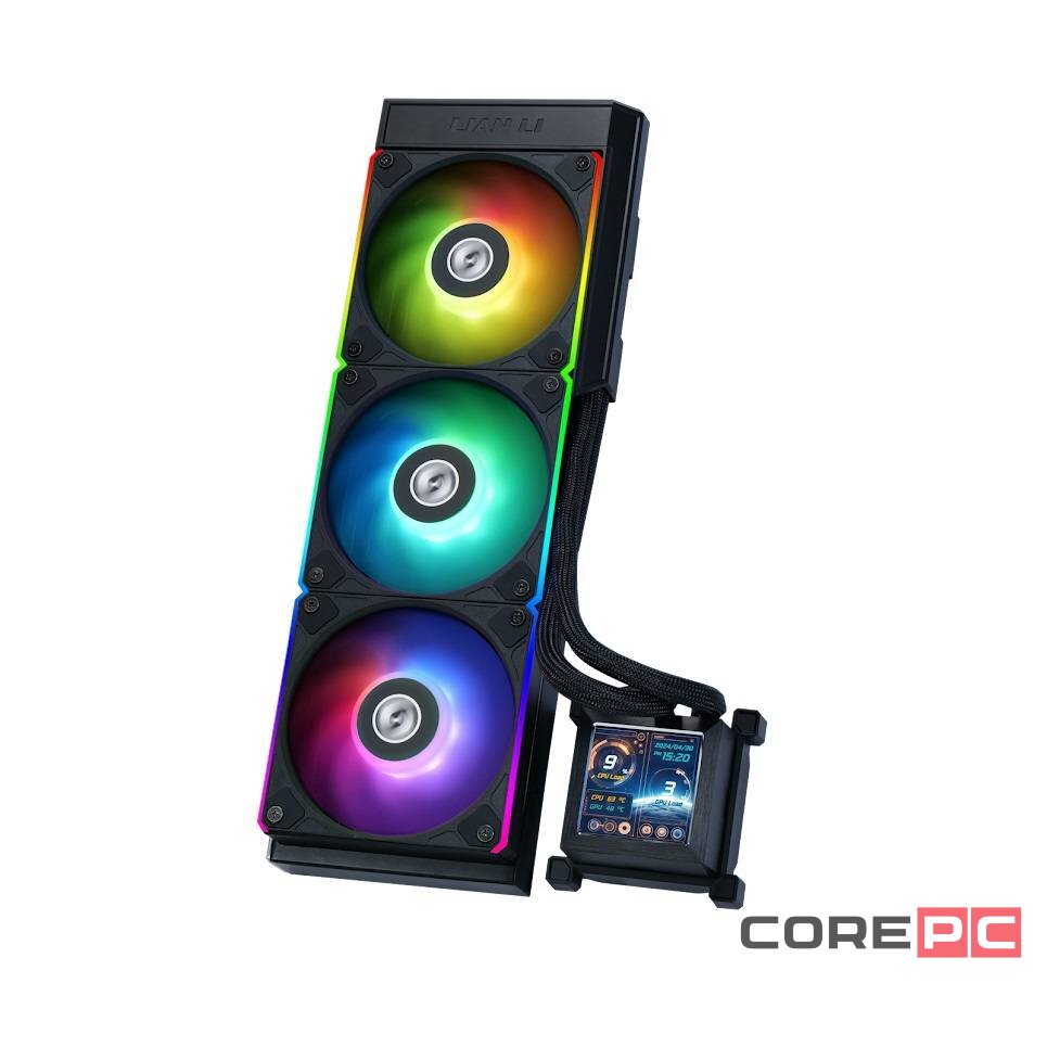 Система жидкостного охлаждения для процессора Lian Li HydroShift LCD 360R ARGB Black (G89.GHSLCD36RB.R0)